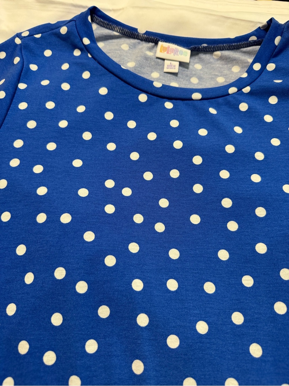 Cute LuLaRoe Jessie Swing Dress Polka Dot Print Linda - Picture 3 of 3